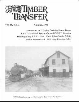 Timber Transfer Cover: Vol. 11, No. 2 (Fall 1994)