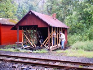 Rockhill Section house under restoration in 2003