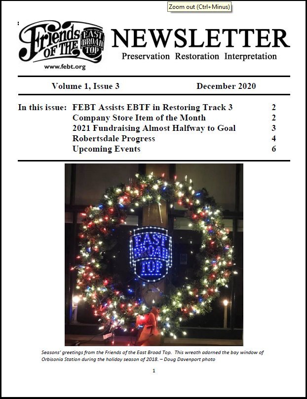 Dec 2021 FEBT Newsletter Cover