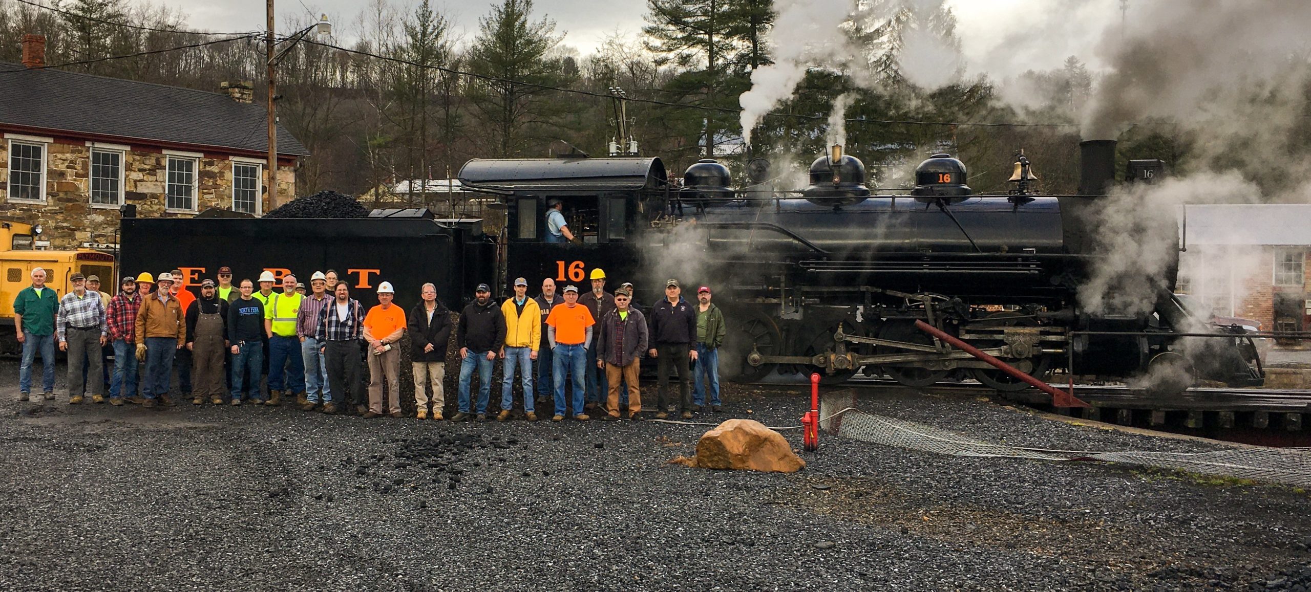 FEBT Restoration Crew with Locomotive #16