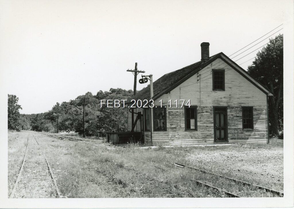 EBT Saltillo Station near the end of Common Carrier operations - Image from the EBT Archives collection