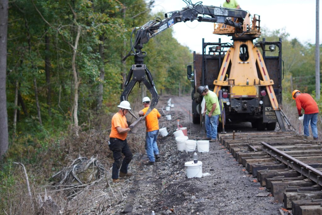 Track is rebuilt near Jordan Summit