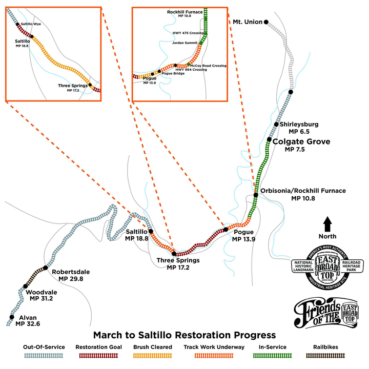 March to Saltillo Map - April 2025