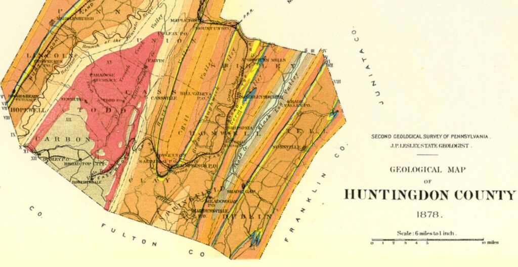 Geology of Huntingdon County