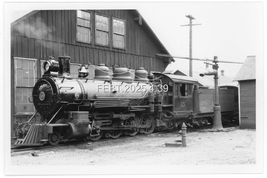 EBT Locomotive #15 in operation – (EBT Archives collection)