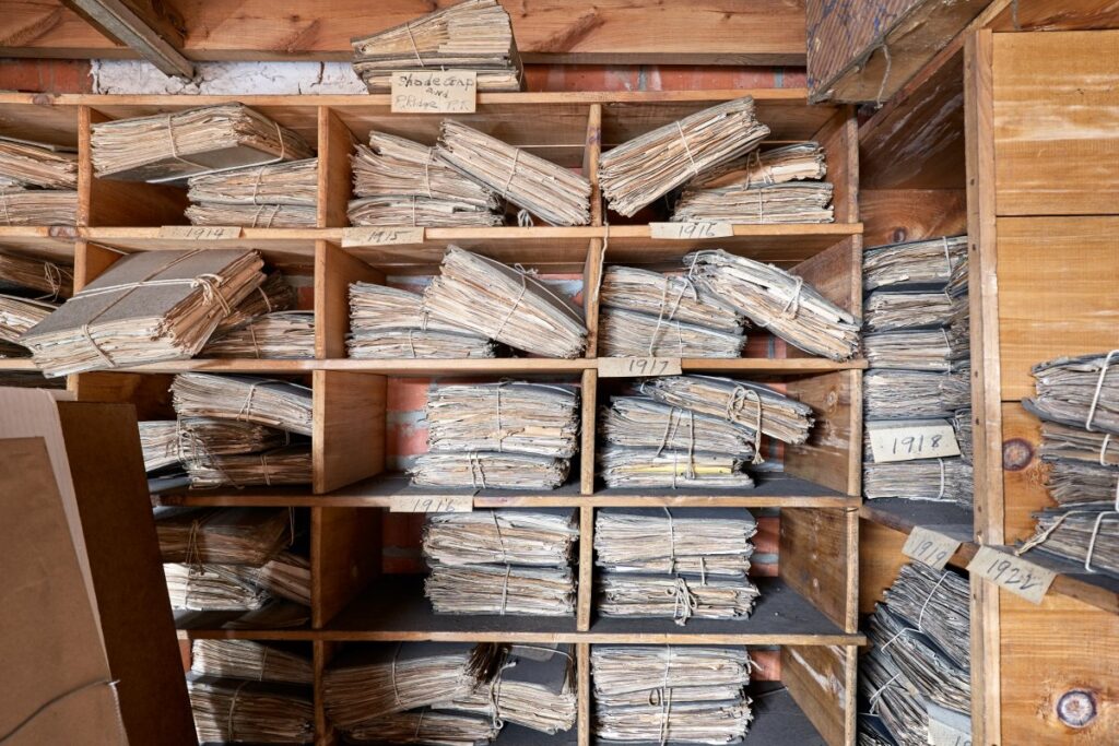 A small portion of the EBT Archives and Special Collections (Mathew Malkiewicz photo)