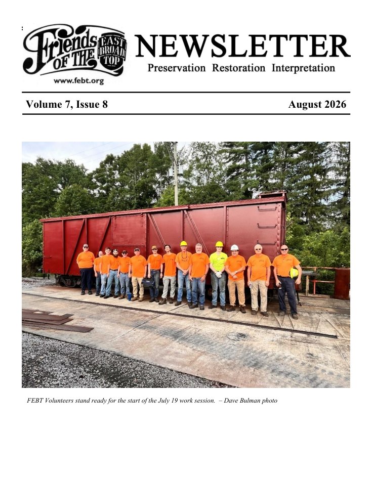 FEBT Newsletter - V7 I8 - August 2026